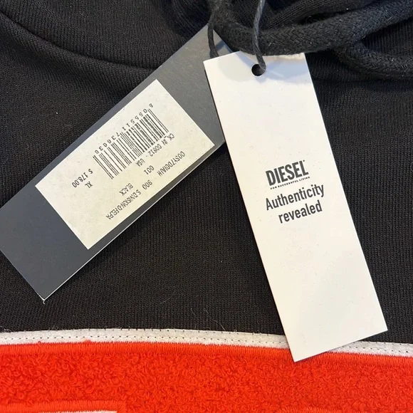 🇺🇸 BRAND NWT DIESEL HOODIE $178.00 🇺🇸 - Picture 2 of 10